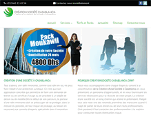 Tablet Screenshot of creationsociete-casablanca.com